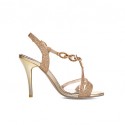 Women's Shoes Stiletto Heel Pointed Toe Sandals Dress Silver/Gold